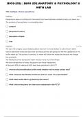 BIOS-252&colon; Anatomy & Physiology II with Lab &lbrace;Self-Test 32&rcub;