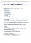ACG CxA Exam &lpar;CH 4&comma; Cx Team&rpar; QUESTIONS AND ANSWERS 2024
