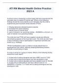 ATI RN Mental Health Online Practice 2023 A