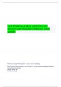   Club Pilates ALL Quiz Questions and answers well detailed Graded A&plus; latest update&period;
