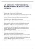 ATI MED SURG PROCTORED EXAM RETAKE COMPLETE 2023&sol;2024&sol;100&percnt; VERIFIED