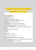 Corporals Course Test 2 Exam Questions With 100% Correct Answers