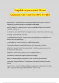 Hospital corpsman test 5 Exam Questions And Answers 100% Verified