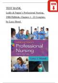 Leddy and Pepper’s Professional Nursing, 10th Edition TEST BANK by Lucy Hood, Verified Chapters 1 - 22, Complete Newest Version
