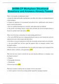 SHRM-CP Workplace Situational Questions and Answers 