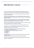MEA 220 Exam 1 &lpar;Q & A&rpar;&period;
