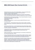 MEA 200 Exam One Correct Q & A&period;