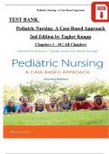 Test Bank For Pediatric Nursing- A Case-Based Approach, 2nd Edition by (Tagher, 2024), Verified Chapters 1 - 34, Complete Newest Version