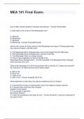 MEA 101 Final Exam&period;