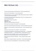 MEA 130 Exam 1&lpar;A&rpar;&period;