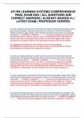 ATI RN LEARNING SYSTEMS COMPREHENSIVE FINAL EXAM 2024 | ALL QUESTIONS AND CORRECT ANSWERS | ALREADY GRADED A+ | LATEST EXAM | PROFESSOR VERIFIED