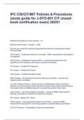 IPC CIS/CIT/MIT Policies & Procedures (study guide for J-STD-001 CIT closed book certification exam) 2024!!