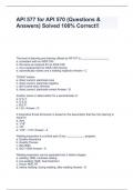 API 577 for API 570 &lpar;Questions & Answers&rpar; Solved 100&percnt; Correct&excl;&excl;
