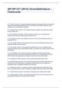 API RP 577 &lpar;2013&rpar; Terms&sol;Definitions - Flashcards