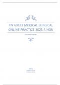 RN Adult Medical Surgical Online Practice 2023 A NGN