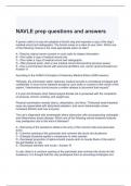 NAVLE prep questions and answers 100% correct