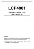 LCP4801 Assignment 2 Solutions Semester 1 2024