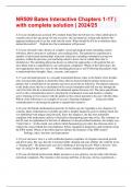 NR509 Bates Interactive Chapters 1-17 &vert; with complete solution &vert; 2024&sol;25