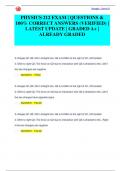 PHYSICS 212 EXAM &vert; QUESTIONS &  100&percnt; CORRECT ANSWERS &lpar;VERIFIED&rpar; &vert;  LATEST UPDATE &vert; GRADED A&plus; &vert;  ALREADY GRADED