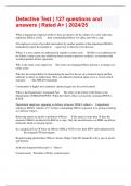 Detective Test &vert; 127 questions and answers &vert; Rated A&plus; &vert; 2024&sol;25