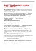 Det 117- Final Exam &vert; with complete solution 2024&sol;25