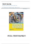 Test Bank for Statistical Reasoning for Everyday Life, 5th edition by Jeff Bennett, William Briggs, Mario Triola||All Chapters||Complete Guide A+