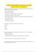 CMN 003 MIDTERM 2 Questions with100% Correct Answers | Graded A+