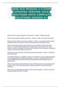 AAAE ACE Modules 1-4 EXAM {UPDATED VERSION 2024} QUESTIONS WITH COMPLETE SOLUTIONS GRADED A+