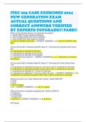 ITEC 265 CASE EXERCISES 2024 NEW GENERATION EXAM ACTUAL QUESTIONS AND CORRECT ANSWERS VERIFIED BY EXPERTS TOPGRADE&excl;&excl;&excl; PASS&excl;&excl;&excl;