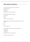 DAT practice questions Fully Solved&num;1