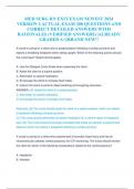 MED SURG RN EXIT EXAM NEWEST 2024  VERSION 2 ACTUAL EXAM 200 QUESTIONS AND  CORRECT DETAILED ANSWERS WITH  RATIONALES &lpar;VERIFIED ANSWERS&rpar; &vert;ALREADY  GRADED A&plus;&vert;&vert;BRAND NEW&excl;&excl;