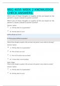 NSG 4055 WEEK 2 KNOWLEDGE CHECK ANSWERS&period;