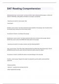 DAT Reading Comprehension Study Guide&num;2 