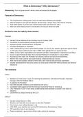 Pointwise Notes - G9&lowbar;What is Democracy&comma; Why Democracy