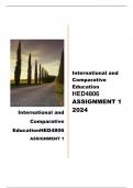 HED4806 ASSIGNMENT 1 ANSWERS 2024