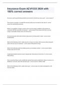 Insurance Exam AZ &num;1333 2024 with 100&percnt; correct answers