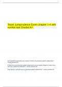 A package deal for Texas Jurisprudence Exam with latest updated test Graded A&plus;&period;