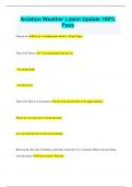 Aviation Weather Latest Update 100&percnt;  Pass