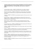Capstone Maternal Newborn Women Health Ob&lowbar; RN ATI Capstone Maternal Final Review Test Questions and Answers Graded A&plus; 100&percnt;