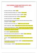 CCHP GENERAL EXAM QUESTIONS WITH 100&percnt; CORRECT Answers