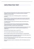 CSFA PRACTICE TEST QUESTIONS WITH SOLUTIONS 2024