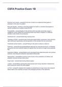 CSFA Practice Exam 1B Questions with Accurate Answers 100&percnt; Accurate