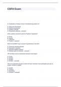 CSFA Exam Questions and Answers Fully solved
