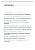 CSFA 301-325 QUESTIONS WITH ACCURATE ANSWERS 2024