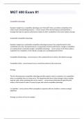 MGT 400 Exam &num;1 Advanced Answer&period;