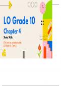LO Grade 10 - Term 2
