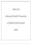NRS 425 HEALTH PROMOTION EXAM Q & A WITH RATIONALES 2024&period;