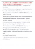 UPDATED 2025&sol;2026 NUR195 EXAM 2 HONDROS &vert; QUESTIONS WITH  COMPLETE ANSWERS GRADED A&plus;