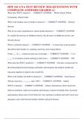 HPE 342 UNA TEST REVIEW 2024 QUESTIONS WITH  COMPLETE ANSWERS GRADED A&plus; 