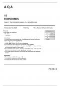 AQA AS Level economics paper 2 for June 202-3 QUESTION PAPER